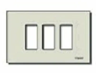 [EVM8637Z] PLACCA 3 FORI BIANCA SERIE 8000