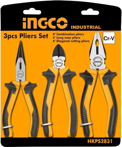 [FEGIHKHLPS2831] SET 3 PINZE PROFESsionali - INGCO