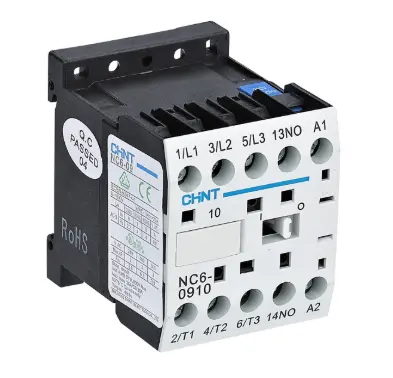 [ECH247576] MINICONTATTORE TRIPOLARE SERIE NC6 3P 9A 1NA 24Vac