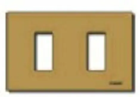 [EMS354/2] PLACCA BRONZO 2 FORI VIMAR 8000