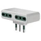 [EVM01165B] ADATT.MULT. PRESA 4 USCITE S17+4P17/11 BIANCO