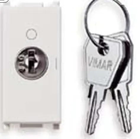 [EVM14083S] INTERRUTTORE PLANA 2P 16A CON CHIAVE ON-OFF