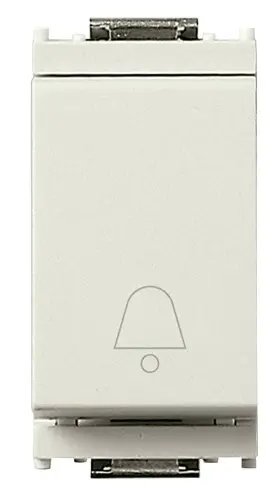 [EVM16080CB] PULSANTE CAMPANELLO 1P NO 10A IDEA BIANCO