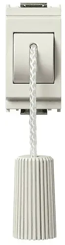[EVM16084B] PULSANTE TIRANTE 10A NO IDEA BIANCO
