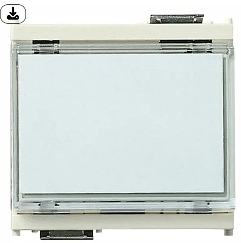 [EVM16190B] PULSANTE TARGHETTA1P NO 10A 12-24V IDEA BIANCO