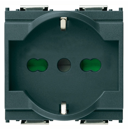 [EVM16211] PRESA SCHUKO 16A 2P+T  GRIGIA IDEA