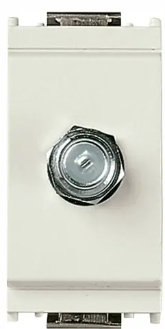 [EVM16331B] PRESA COASSIALE FEMMINA IDEA BIANCO