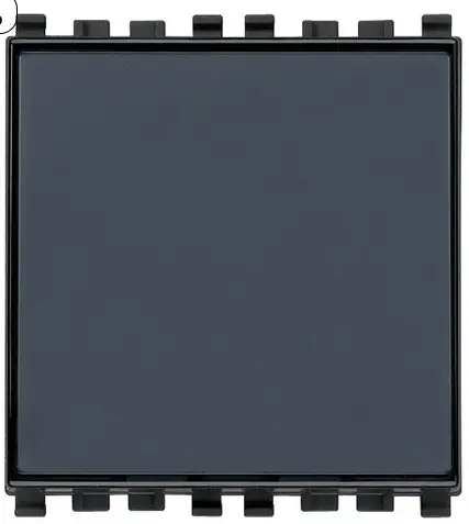 [EVM20050] PULSANTE TARGHETTA 1P NO 10A EIKON GRIGIO
