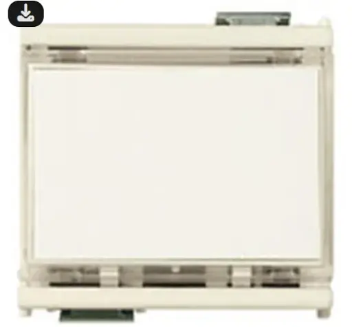 [EVM8420] PULSANTE TARGHETTA SERIE 8000 