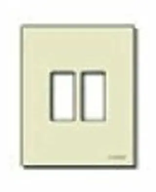 [EVM8606A] PLACCA 2F SERIE 8000 AVORIO