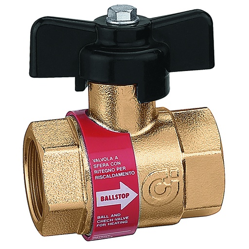[ICL327900] VALVOLA SFERA CON RITEGNO PER IMPIANTI DI RISCALDAMENTO 2"LEVA