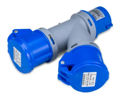 [EMS24MP2003] MOLTIPLICATORE 2 USCITE 16A 2P+T 240V IP44