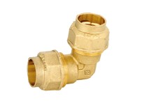 [IASGD20] GOMITO DOPPIO  20X20 OGIVA OTTONE SERIE 8039 VALVOFIT
