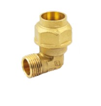 [IASGM40114] GOMITO MASCHIO  1"1/4X40 OGIVA OTTONE BUGATTI  SERIE 8035 VALVOFIT