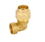 [IASGF50112] GOMITO FEMMINA 1"1/2X50 OGIVA OTTONE SERIE 8037 VALVOFIT