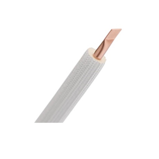 [ISOCLP58] TUBO RAME CASPLIT BIANCO D.5/8X1,00
