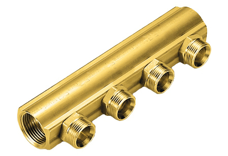 [ITM303702] COLLETTORE BARRA 1"1/4 FF 2 USCITE 3/4" MASCHIO