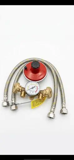 [IGNMC210204F] MINICENTRALINA PER DUE BOMBOLE MODELLO "y" CON MANOMETRO REGOLATORE 10 KG CON FLESSIBILE