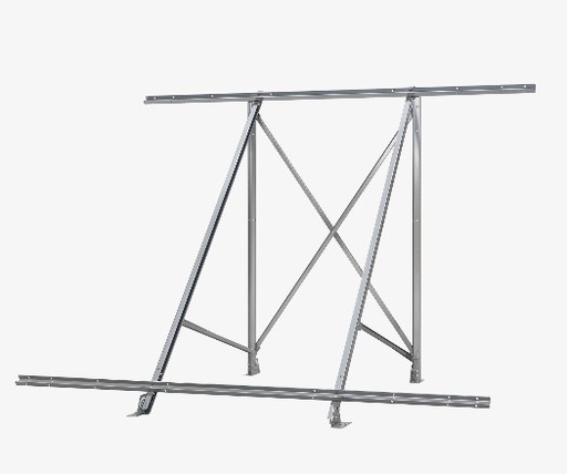 [IDMSTAFFA2] STAFFA TETTO PIANO PER 2 PANNELLI C/FORZ.-108477