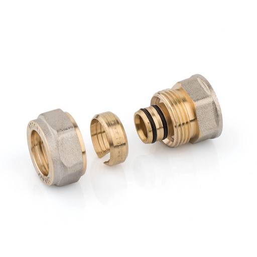 [IAT52952034] RACCORDO DIRITTO FEMMINA 20X3/4 NICHELATO PER MULTISTRATO INSERTO FISSO ASTORI