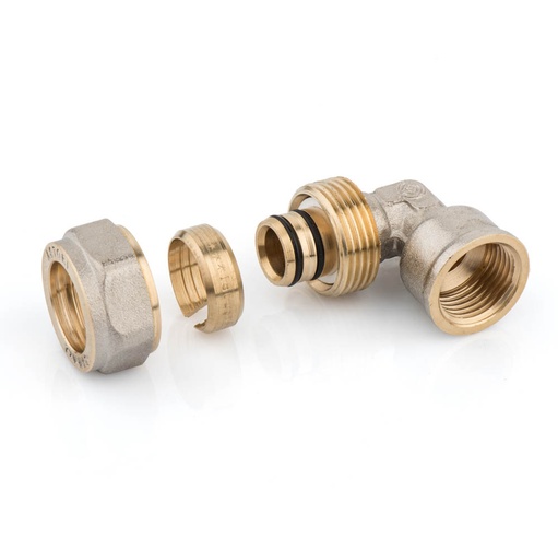 [IAT52861612] GOMITO FEMMINA 16X1/2 NICHELATO PER MULTISTRATO INSERTO FISSO ASTORI