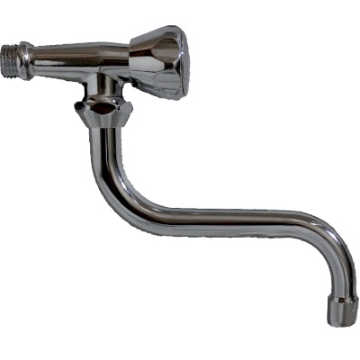 [IBAO4612A] RUBINETTO SNODO CROMATO CON MANIGLIA REKORD 1/2" CON AERATORE