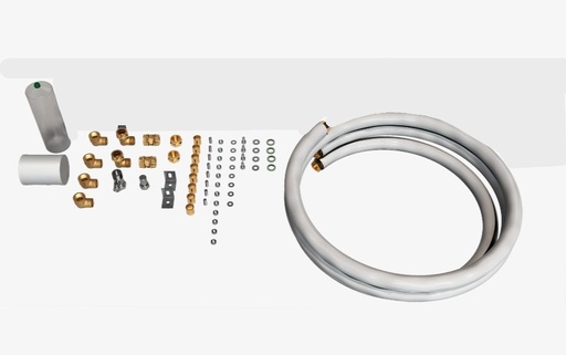 [IPEKITACCESSORI29] KIT CONNESSIONE C/TUBO PER KIT 2 PANNELLI  SISTEMA NATURALE PER BOILER ATT. CENTR. - 109377
