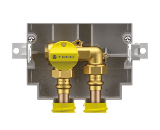 [ITCKIT201] RUBINETTO DI INTERCETTAZIONE GAS DA INCASSO A "U" DN 15 TC 3/4 "X 3/4"