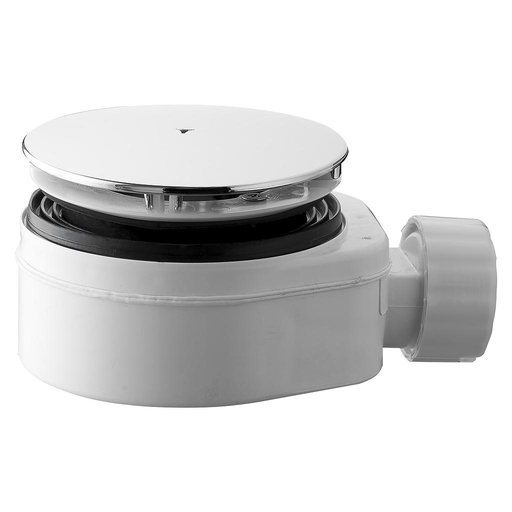 [IGH6621] PILETTA SIFONE DOCCIA IN  PP GRIGLIA CROMO  D 115X64"