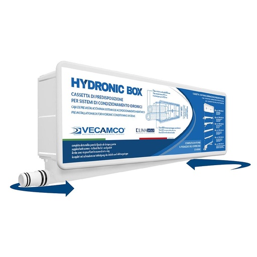 [IVCM9899282] CASSETTA PER PREDISPOSIZIONE CONDENSA HYDRONIC BOX 430X166X65 TUBO CONSIGLIATO D. 16