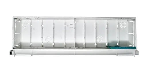 [IVCM9899282] CASSETTA PER PREDISPOSIZIONE CONDENSA IDROBOX 520X170X65 TUBO CONSIGLIATO D. 16-18-20