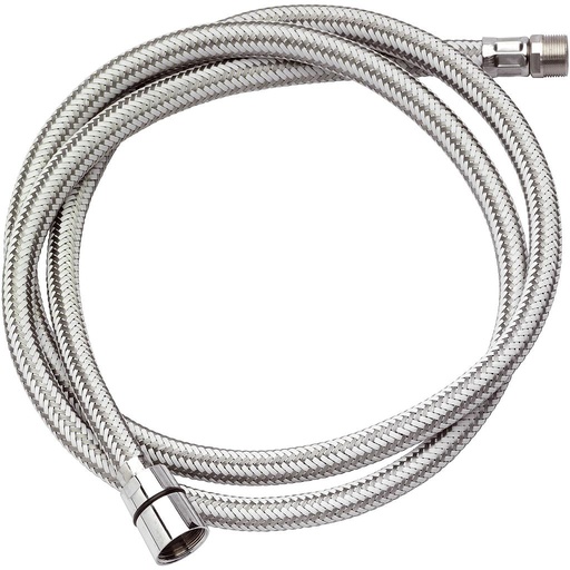 [IEU450BX150] FLESSIBILE ESTENSIBILE PER CUCINA IN NYLON BIANCO/ACCIAIO INOX 1/2 M15X 1 CM 150