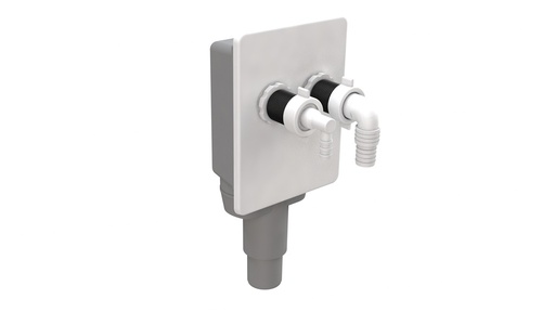 [IBM3455] BIBOX SIFONE INCASSO SCARICO LAVATRICE/ASCIUGATRICE  D. 40/50