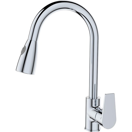 [ITCLVDE170] MISCELATORE LAVELLO DOCCIA ESTRAIBILE 2 GETTI GIREVOLE  LE MANS