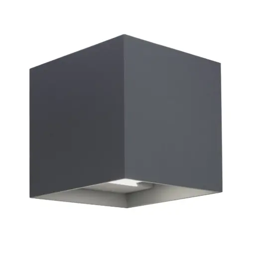 [EBOMARBELLA10GQK] APPLIQUE  MARBELLA10GQK LED IP65 SQUARED 2X5W CCT ANTRACITE