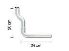 [IPUR3425] TUBO COMPLETO DI SPOSTAMENTO FINO A 6 MM TUBO 28X34 CM D. 50-40 MM