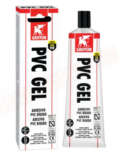 [IGRF7001619] Griffon pvc gel tubo 125 gr colla per pvc rigido