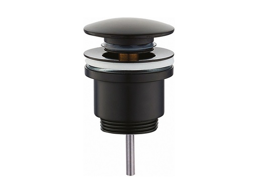 [IIDPCCN] PILETTA AUTOMATICA CLICK-CLACK TONDA 1"1/4 NERO OPACO