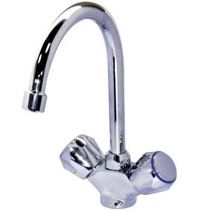 [IIDRL1379B] GRUPPO MONOFORO LAVELLO CON DOPPIA MANIGLIA SERIE IMPORT