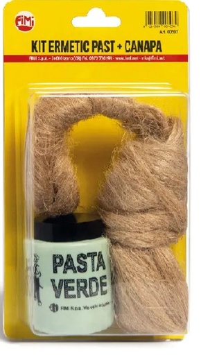 [IFM507] KIT DI CANAPA DI LINO EXTRAFINE 60 GR E PASTA VERDE 150 GR
