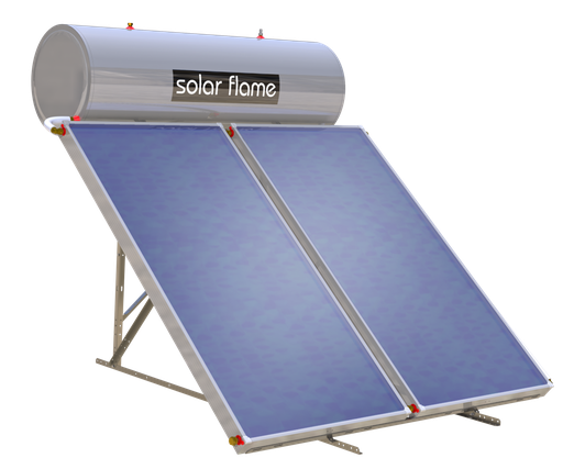 [IPASF2503] KIT SOLARE TERMICO 250 LT SOLAR FLAME 2x2,37H- MQ STAFFA STK TF/TP UNIVERSALE H.163 