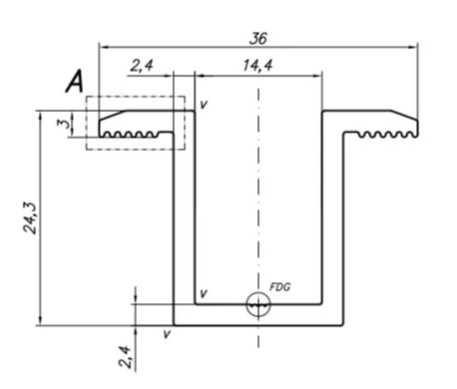 [EDSMCENTRALE] MORSETTO CENTRALE IN ALLUMINIO TP-TF S/VITE E DADO