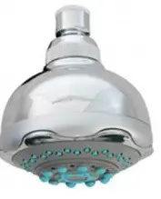 [IDB5GE] SOFFIONE ABS Ø 89 A 5 GETTI CROMO