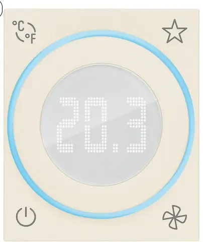 [EVM30811C] TERMOSTATO ROTELLA CONNESSO IOT 2M LINEA CANAPA