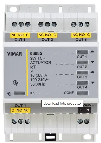 [EVM03985] ATTUATORE MULTIFUNZIONE 4 USCITE 