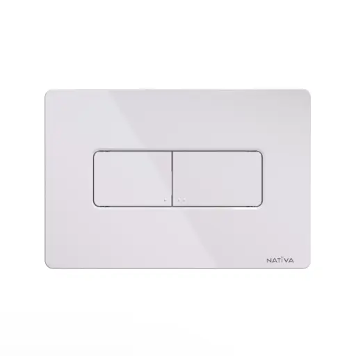 [ICRPQUADROB] PLACCA QUADRO BIANCA PER CASSETTA WC AD INCASSO NATIVA