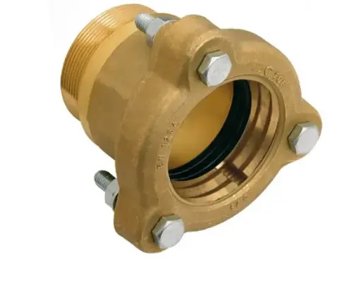[ITOFFE2012112M] GIUNTO MASCHIO IN OTTONE PER TUBO FERRO CON BULLONI  2"1/2