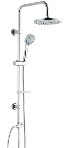 [IDMC18185] COLONNA DOCCIA TONDA NATURE  CROMATO
