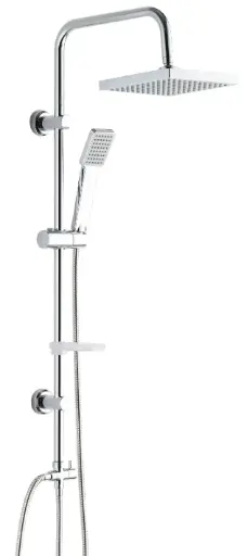 [IDMC18186] COLONNA DOCCIA QUADRATA NATURE  CROMATO 